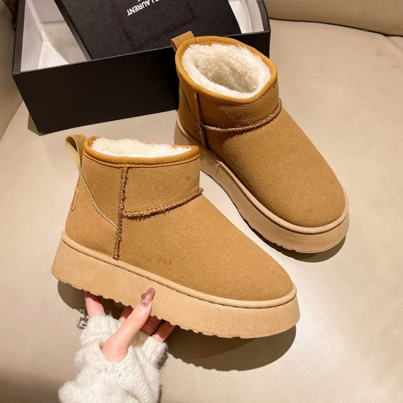 Winter Boot Insulated - Winter Women Short Plush Warm Snow