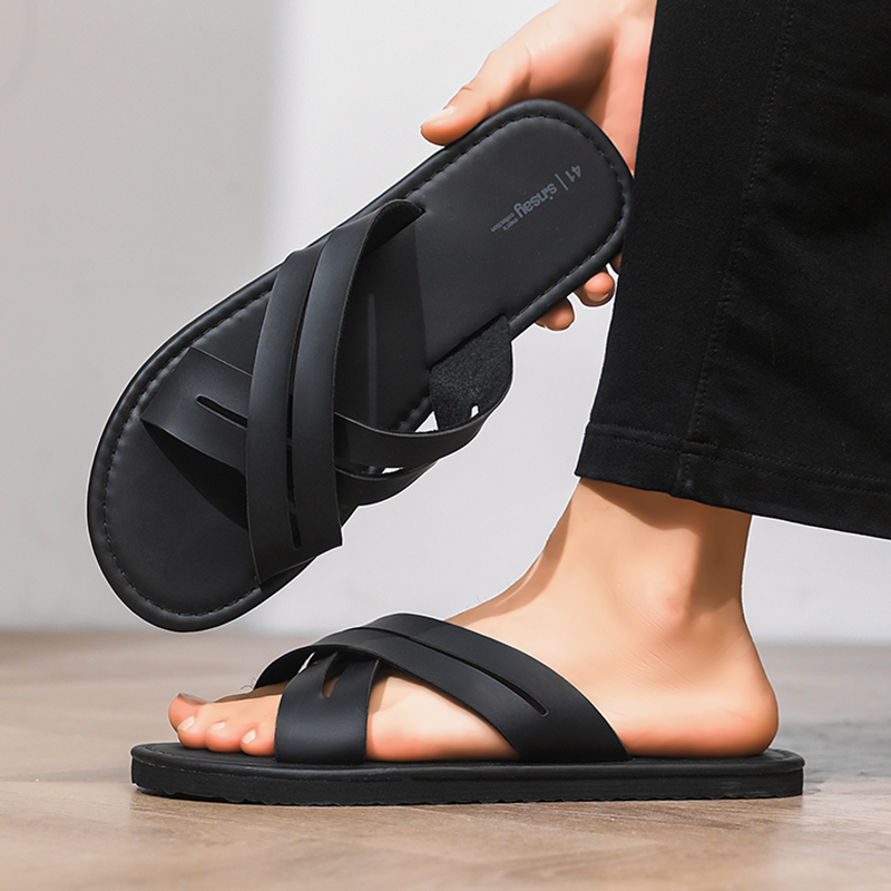 Men Shoes Marks - Men's Flat Bottom Sandals Casual Leather