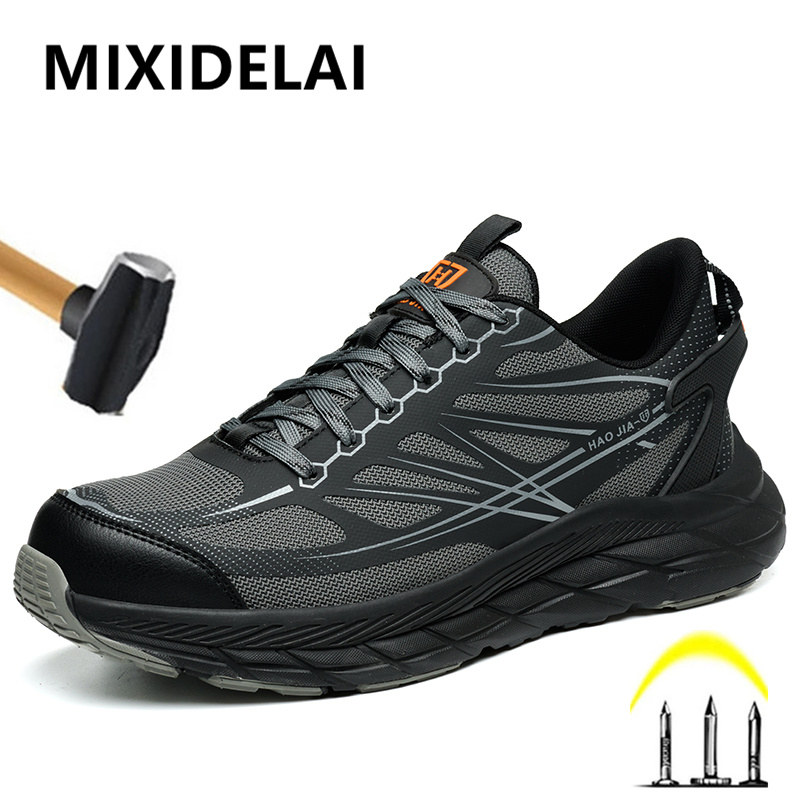 Men Shoes Marks - Fashion Work Sneakers Steel toe shoes