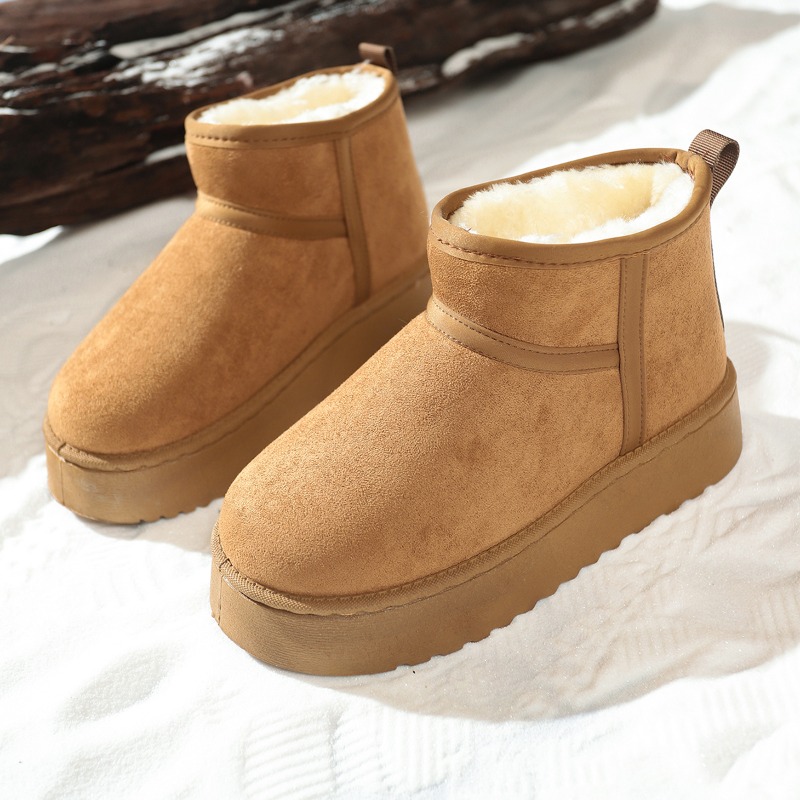 Winter Boot Insulated - Real Sheepskin Wool Low-cut Warm Comfortable