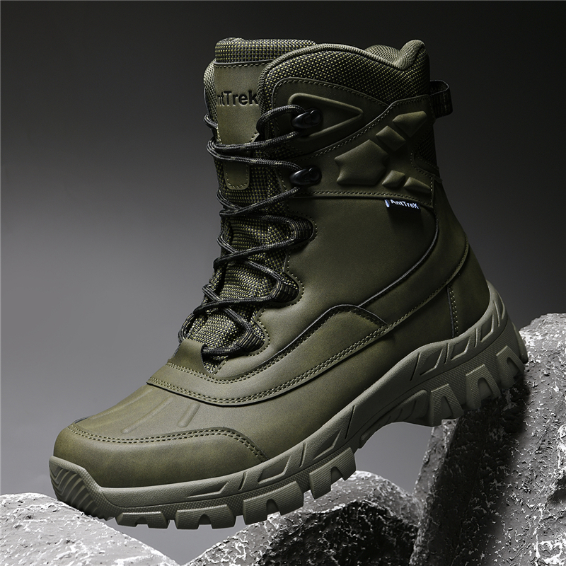 Men'S Training Shoes - Men's high-top hiking shoes four seasons