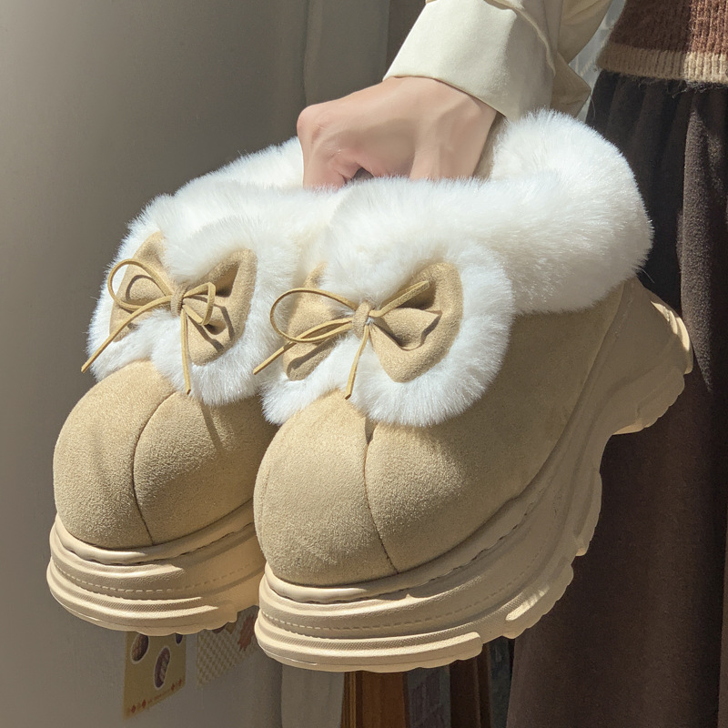 Warm Faux Fur Fluffy Slippers  - огляд і ціна Winter Boot Insulated