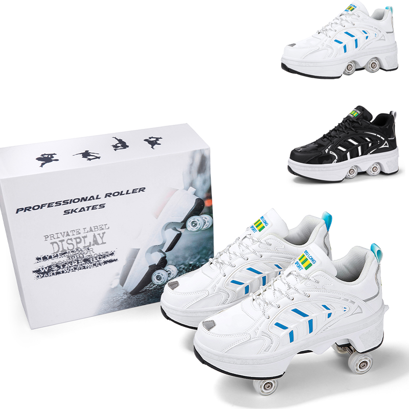4 Wheels Retractable Roller Sk - огляд і ціна Men'S Shoes To Women'S
