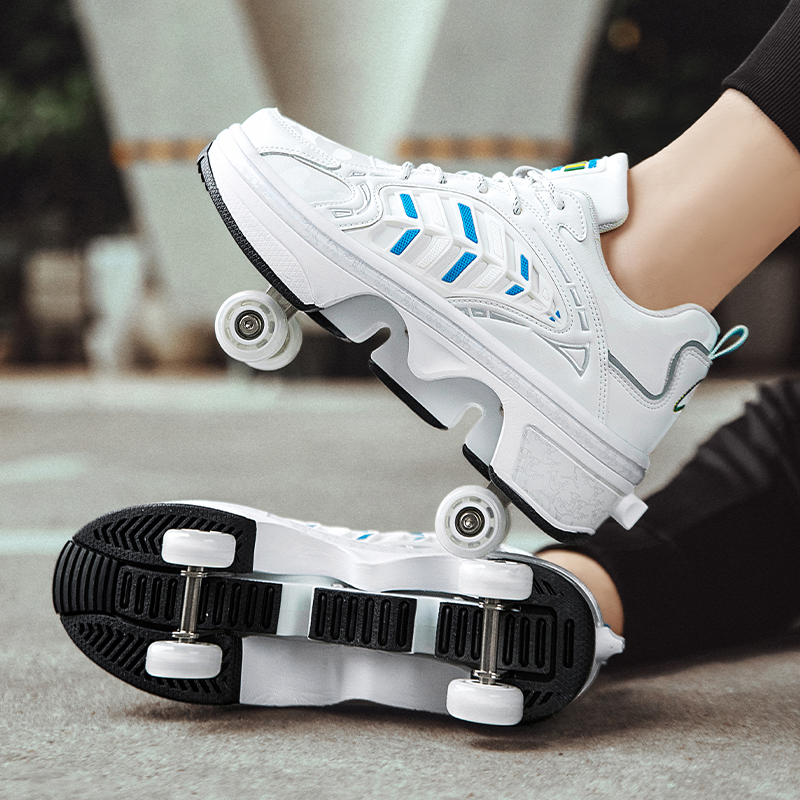 4 Wheels Retractable Roller Sk - огляд і ціна Men'S Shoes To Women'S