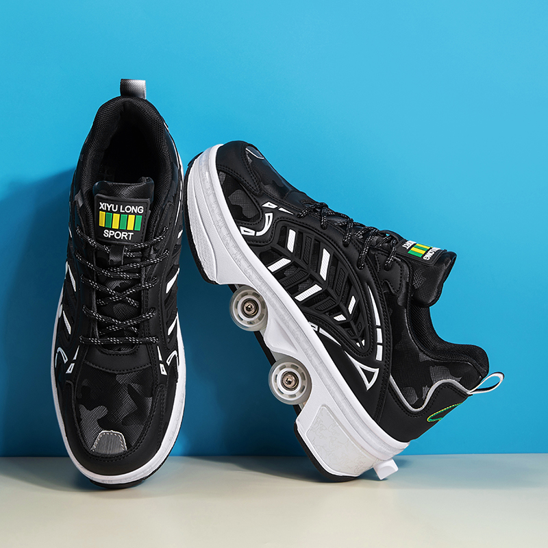 4 Wheels Retractable Roller Sk - огляд і ціна Men'S Shoes To Women'S