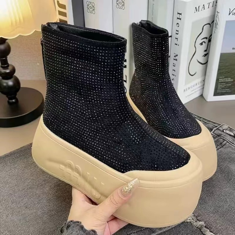 Luxury Rhinestone Woman Bootie - огляд і ціна Winter Boot Insulated