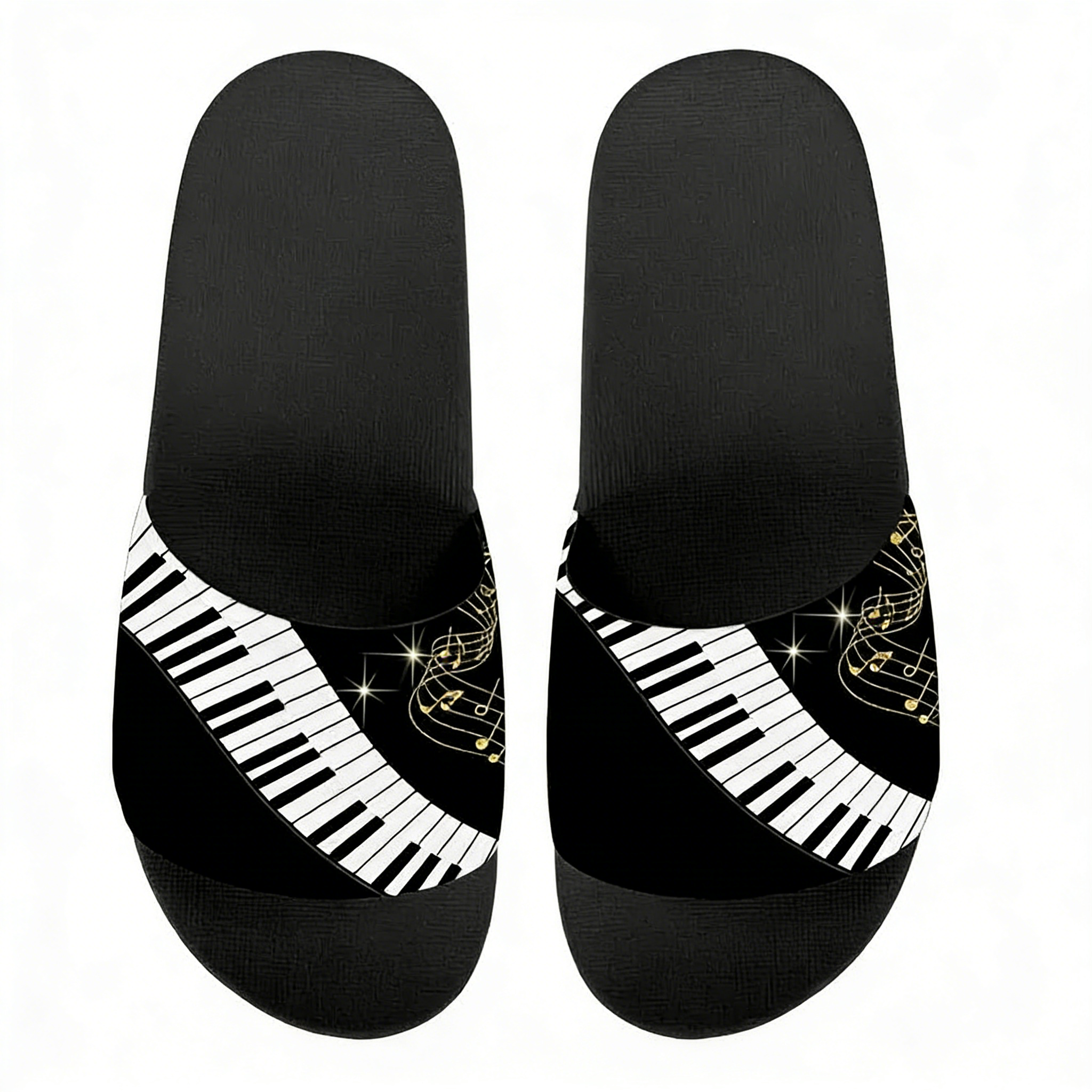 Music Notes Piano Keyboard Pat - огляд і ціна Flip Flop Beach Men