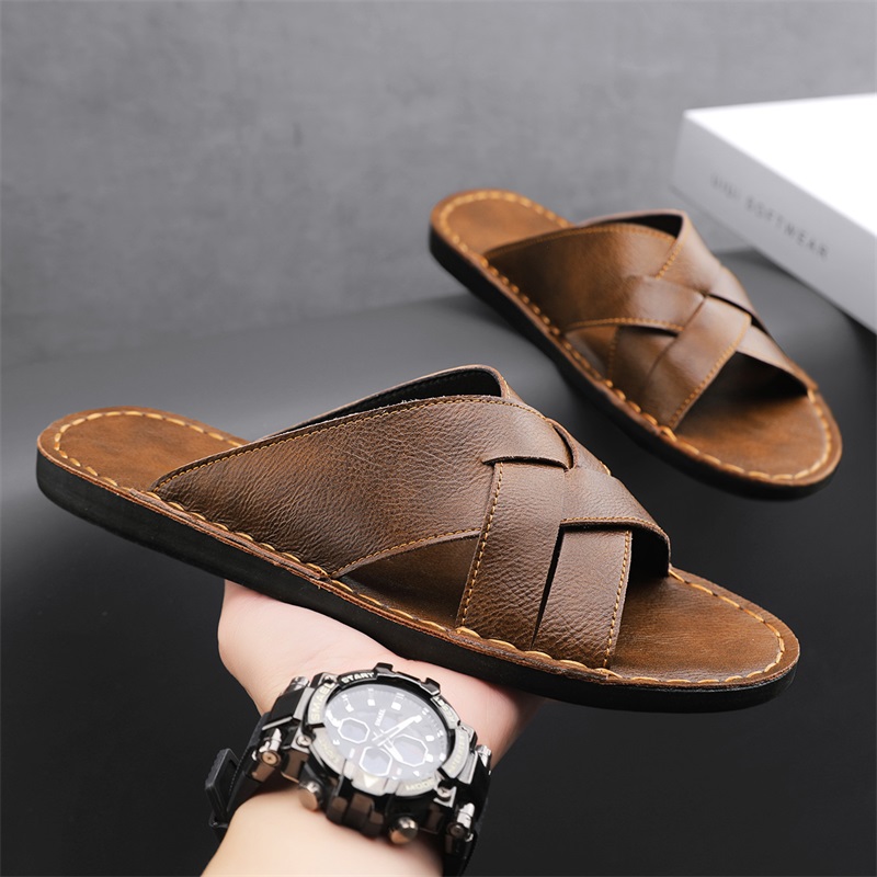 Genuine Leather Men Casual San - огляд і ціна Men Shoes Marks