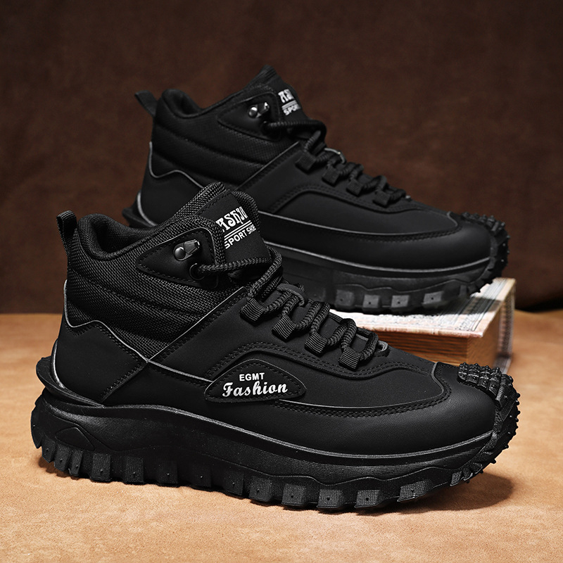 Men'S Black And White Mid Top  - огляд і ціна Men Shoes White Colour