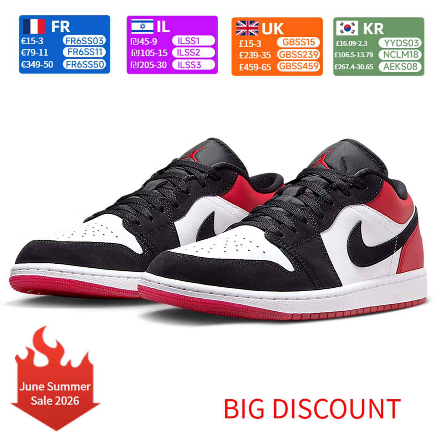 Nike AJ1 Air 1 Low “White Blac - огляд і ціна Men'S Shoes Nike Black
