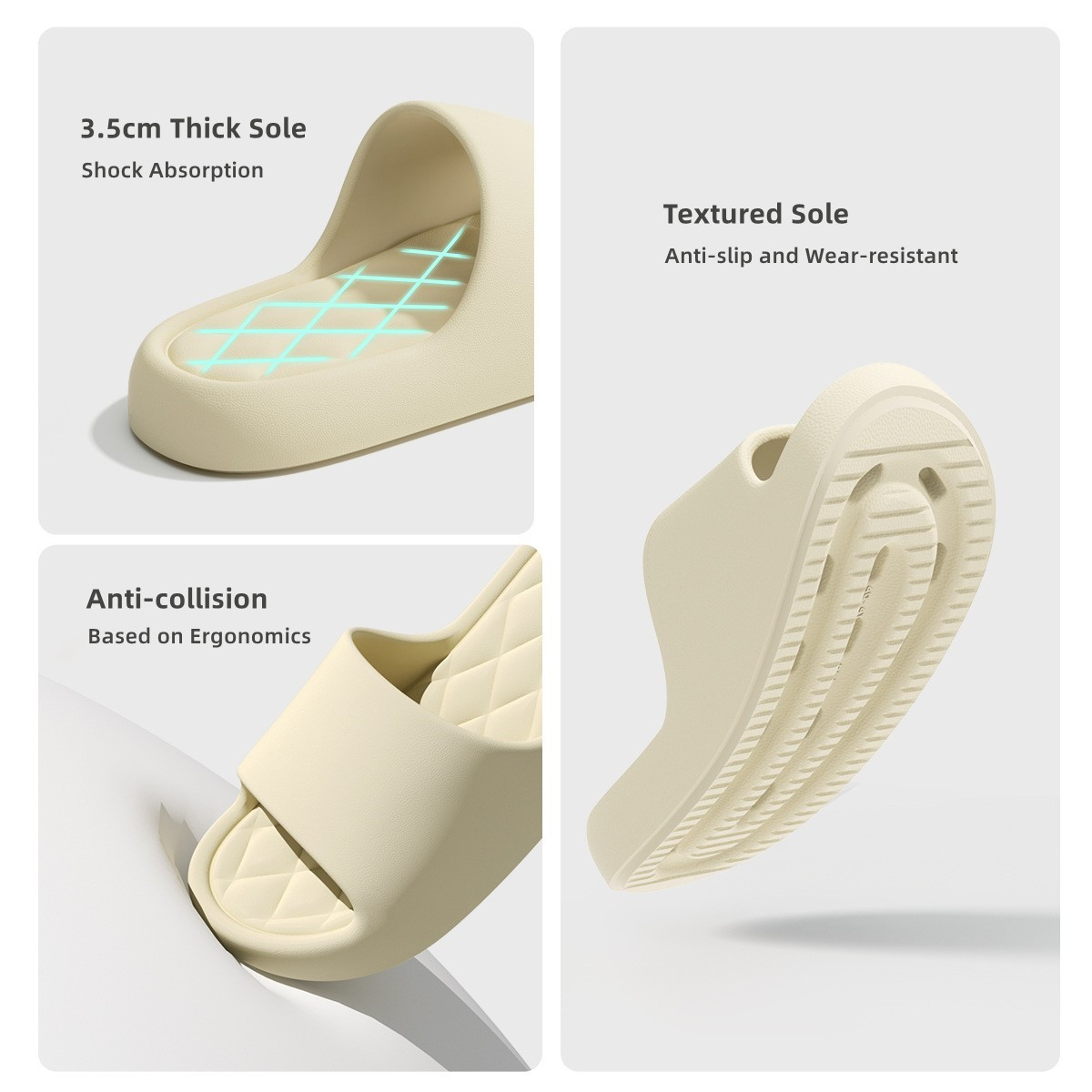 Women Summer Slippers 3.5cm Th - огляд і ціна Flip Flop Beach Men