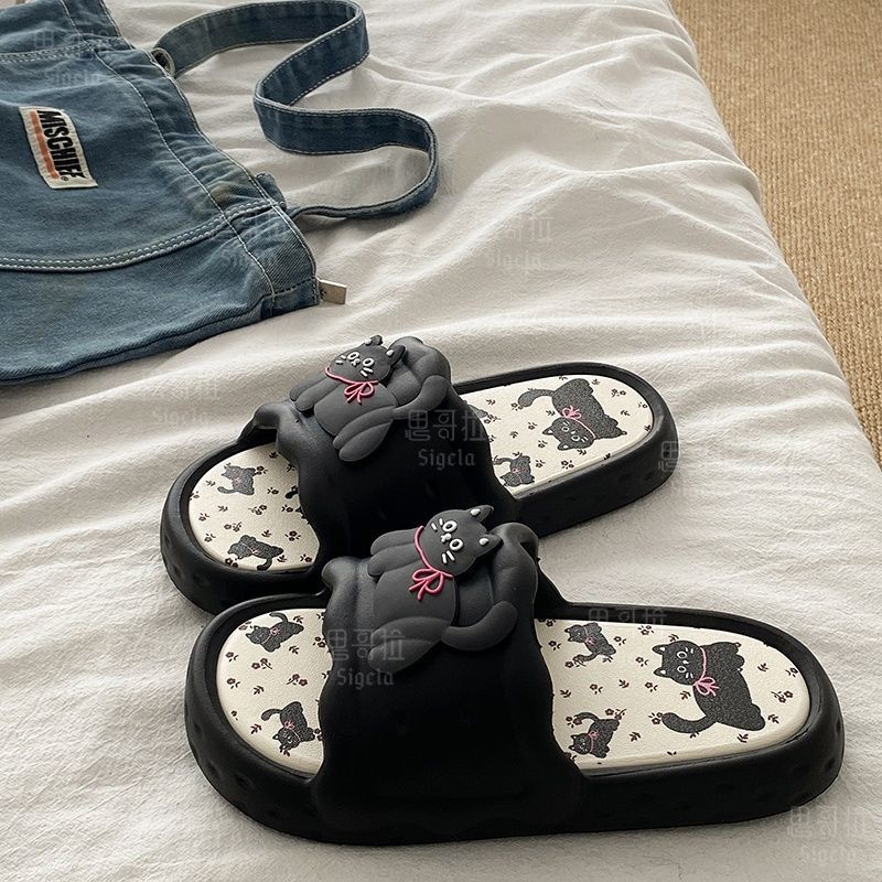 Printting Cute Bear Women Slip - огляд і ціна Men'S Shoes To Women'S