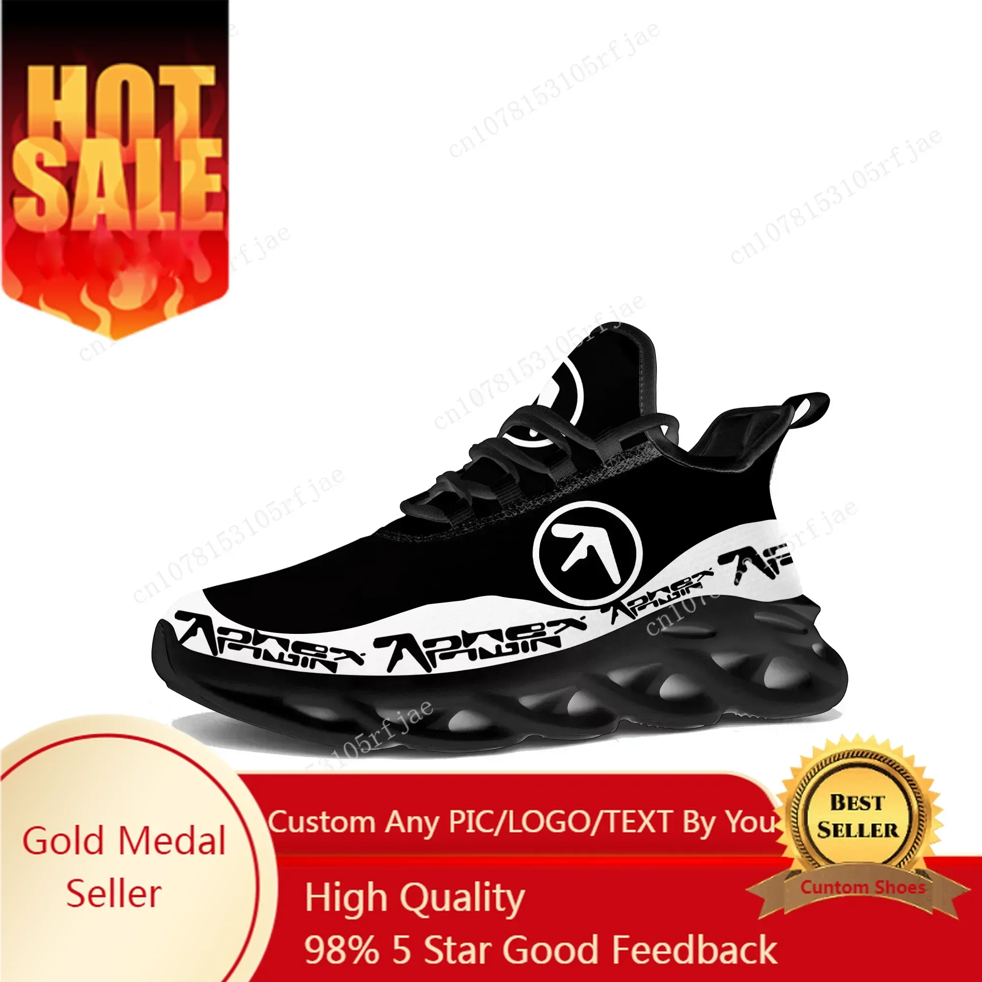 Aphex Twin Flats Sneakers Mens - огляд і ціна Men Shoes Black