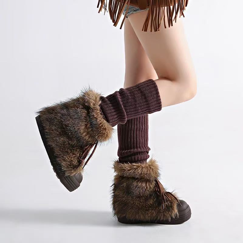 Retro Trendy Hairy Snow Boots  - огляд і ціна Winter Boot Insulated