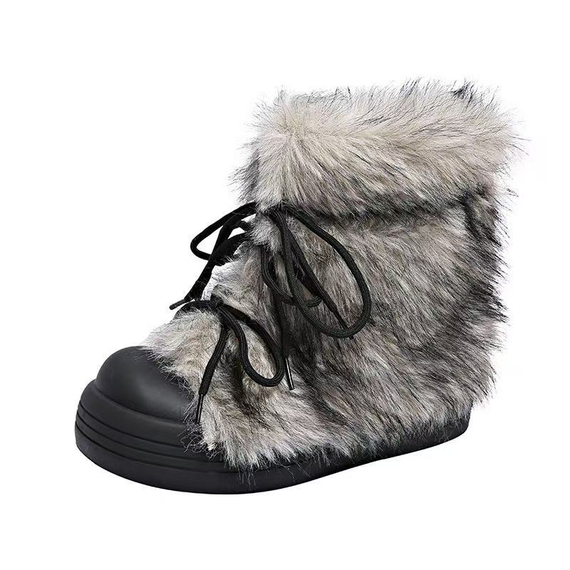 Retro Trendy Hairy Snow Boots  - огляд і ціна Winter Boot Insulated