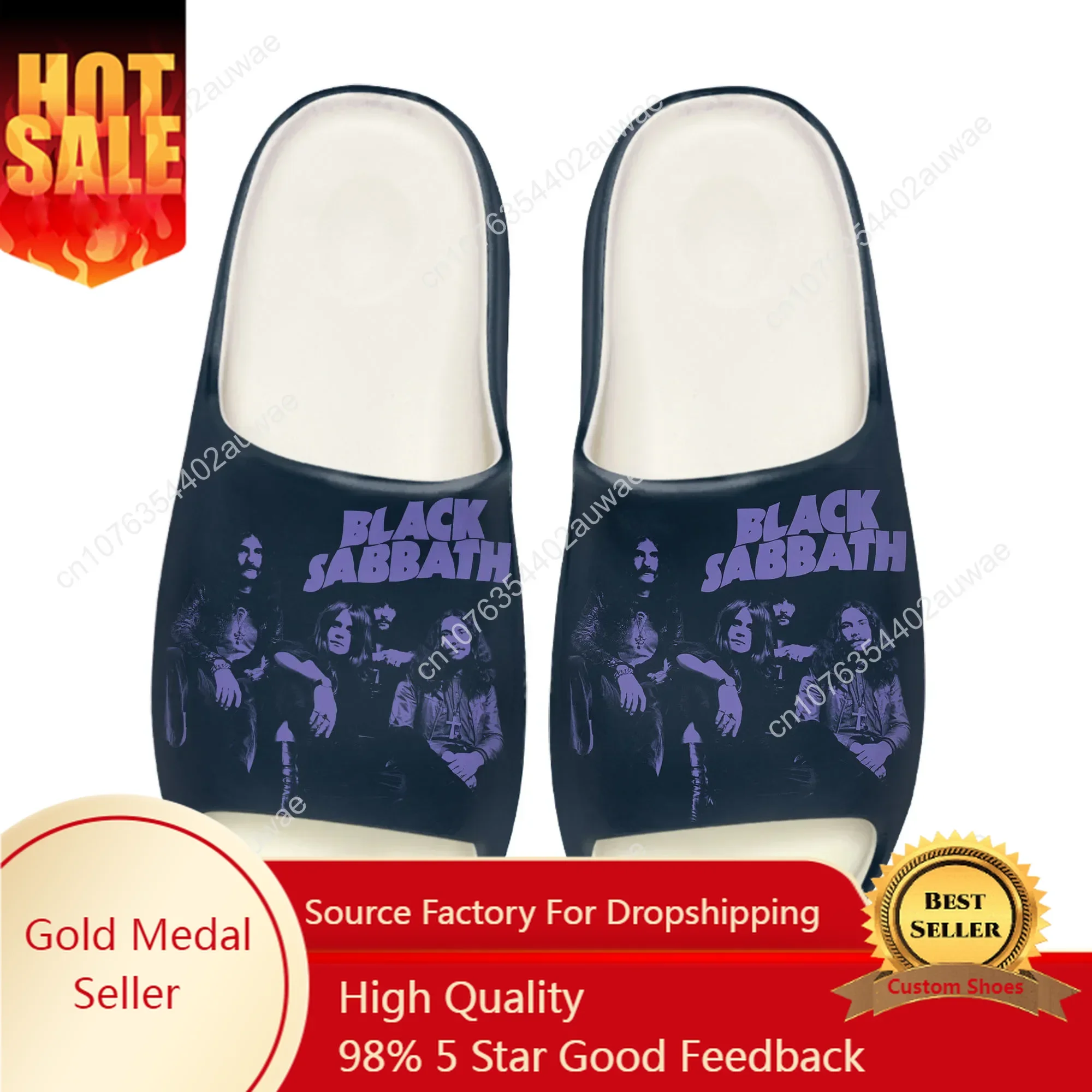 Black Heavy Metal Band Sabbath - огляд і ціна Men Shoes Black